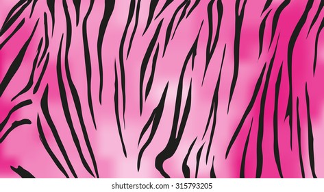 Pink tiger skin vector