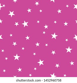 Pink tiny stars simple geometric repeat pattern