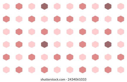 lunar de tono rosa sobre fondo blanco, diseño para la impresión de la tela como patrón de repetición, tablero de cuadros del patrón