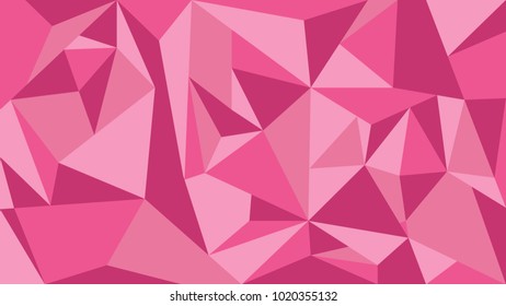 Pink tone polygon abstract background - vector illustration.