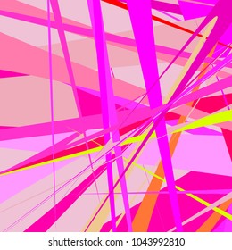 pink toned abstract messy background- copy space. abstract messy lines pattern. colorful& artistic for graphic design, catalog, textile or texture printing& background. vector illustration