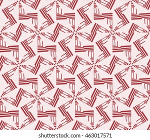 Pink tones. Geometric pattern as seamless vector illustration. For the interior design, printing, textile industry.
