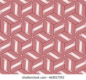 Pink tones. Geometric pattern as seamless vector illustration. For the interior design, printing, textile industry.