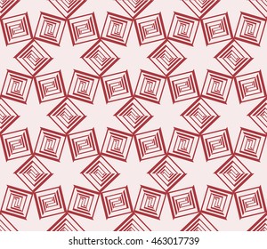 Pink tones. Geometric pattern as seamless vector illustration. For the interior design, printing, textile industry.