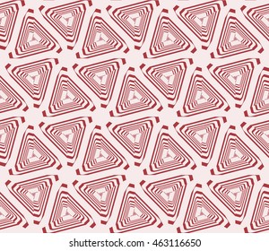 Pink tones. Geometric pattern as seamless vector illustration. For the interior design, printing, textile industry.