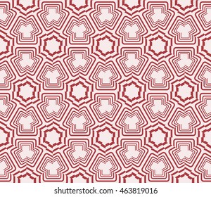 Pink tones. Geometric pattern as seamless vector illustration. For the interior design, printing, textile industry.