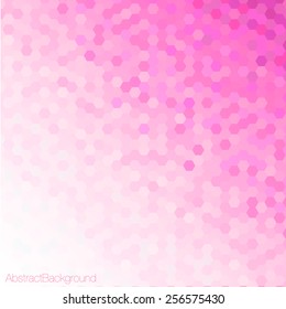 Pink Tones Hexagonal Honeycomb Abstract Background - Vector EPS10 