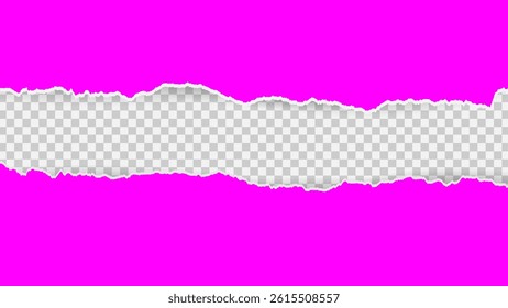 pink torn paper background template design
