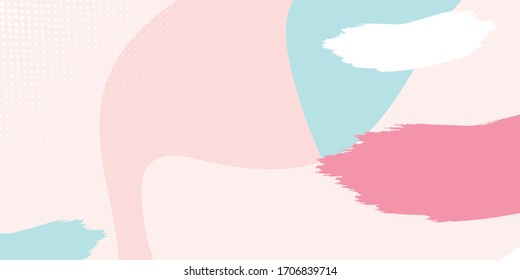 Pink tosca brush liquid wave cuve abstract presentation background. Vector illustration for corporate, business, anniversary, celebration, wedding, and beauty contest