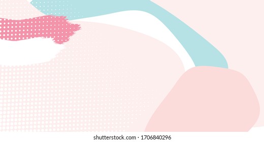 Pink tosca brush liquid wave cuve abstract fashion presentation background. Vector illustration for corporate, business, sale banner, anniversary, celebration, wedding, and beauty contest