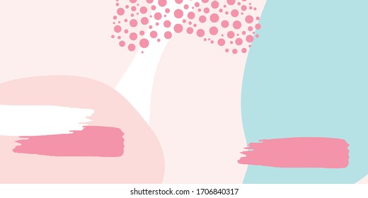 Pink tosca brush liquid wave cuve abstract fashion presentation background. Vector illustration for corporate, business, sale banner, anniversary, celebration, wedding, and beauty contest