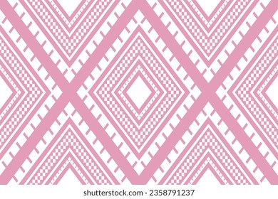 Patrón étnico rosa tradicional paisley flor Ikat fondo abstracto azteca africana indonesia indio sin costuras para tela impresión cortinas de ropa de tela y sarong