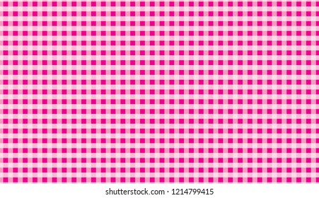 Pink traditional gingham background.Texture from squares for -tablecloths, clothes, shirts, dresses, paper and other textile products.llustration.