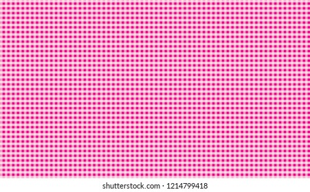 Pink traditional gingham background.Texture from squares for -tablecloths, clothes, shirts, dresses, paper and other textile products.llustration.