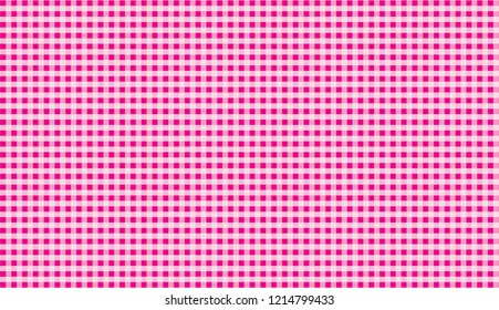 Pink traditional gingham background.Texture from squares for -tablecloths, clothes, shirts, dresses, paper and other textile products.llustration.