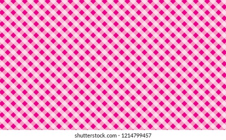 Pink traditional gingham background.Texture from squares for -tablecloths, clothes, shirts, dresses, paper and other textile products.llustration.