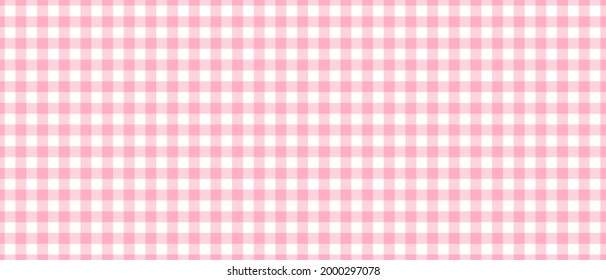 rosafarbene traditionelle Gingham, nahtloser Hintergrund 