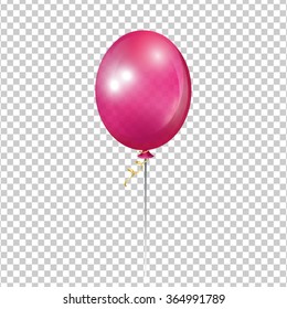 Pink Transparent Ballon. 