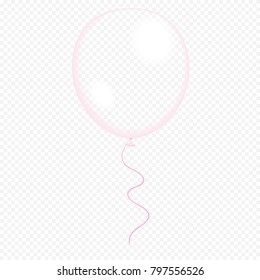 Pink transparent balloon 