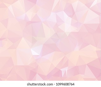 Pink triangle background design. Geometric background in Origami style with gradient.