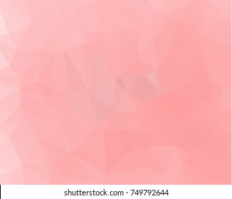 Pink triangle background design. Geometric background in Origami style with gradient.