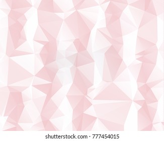Pink triangle background design. Geometric background in Origami style with gradient.