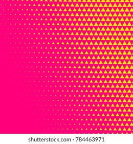 pink triangle comic style halftone background