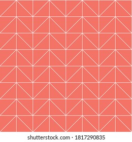 Pink triangle geometric grid pattern