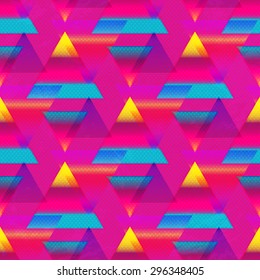 pink triangle seamless pattern 