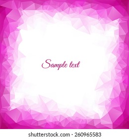 Pink triangles background