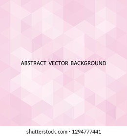 pink triangular background. polygonal style
