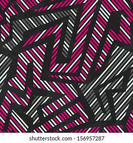 pink tribal geometric seamless pattern