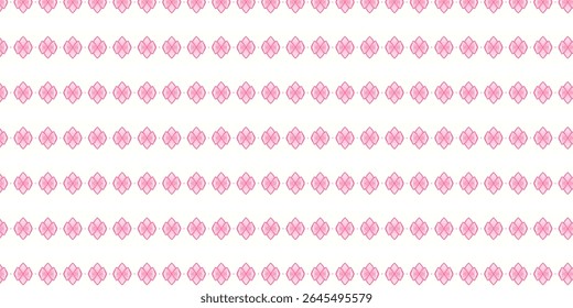 Padrão de estilo tribal rosa em um fundo branco limpo, perfeito para têxteis femininos, papel de embrulho ou elegantes superfícies com temas étnicos.