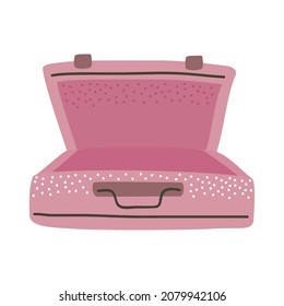 pink trip bag over white