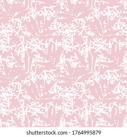Pink Tropical Leaf botanical seamless pattern background suitable for fashion prints, graphics, backgrounds and crafts