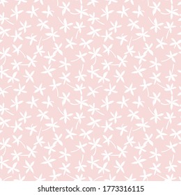 Pink Tropical Leaf botanical seamless pattern background suitable for fashion prints, graphics, backgrounds and crafts