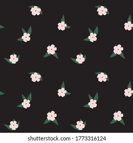 Pink Tropical Leaf botanical seamless pattern background suitable for fashion prints, graphics, backgrounds and crafts