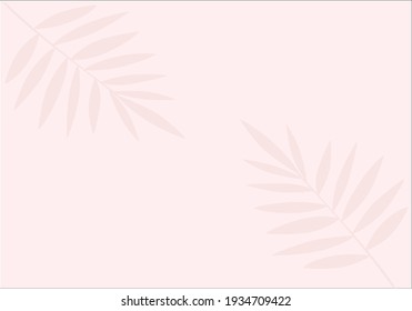 pink tropical leaf vector design