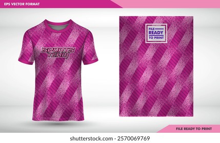 Pink T-shirt Design Template for Men and Kids