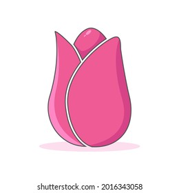 Pink tulips logo vector graphics