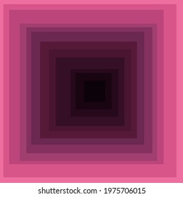 Pink tunnel vector and 3d shape. Tunnel darkens in the distance.