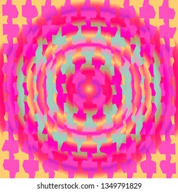 Pink and turquoise green colored gradient art abstract vector background.