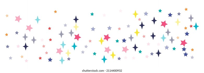 Pink Turquoise Green Violet Multicolor Vibrant Vivid Chaotic Sky Background. Indigo Orange Blue Yellow Red Azure Stars Design Pic. Pastel Sea Lavender Colorful Print Bright White Stars Pattern.