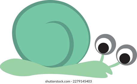 pink turtle and green snail