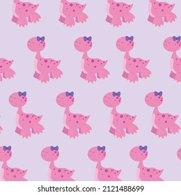 Pink turtle seamless pattern Cute swimming pink turtles. turtle background vector