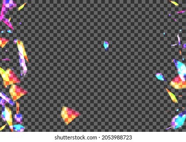 Vector transparente de fondo de guiño rosado. Ilustración de foco de elemento. Plantilla de galaxia verde. Glamour naranja. Papel tapiz de la celebración de Confetti.