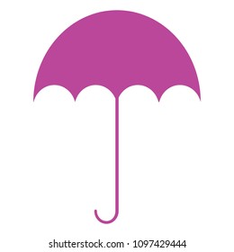 Pink Umbrella icon.Vector