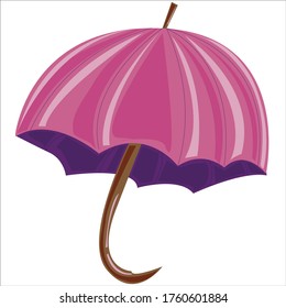 Pink umbrella saving from rain