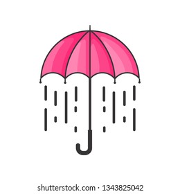 Pink Umbrella Vector