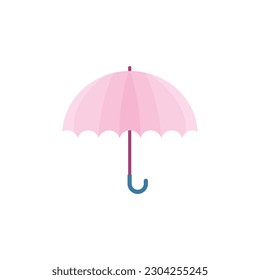 Rosa Umbrella-Vektorsymbol oder Symbol